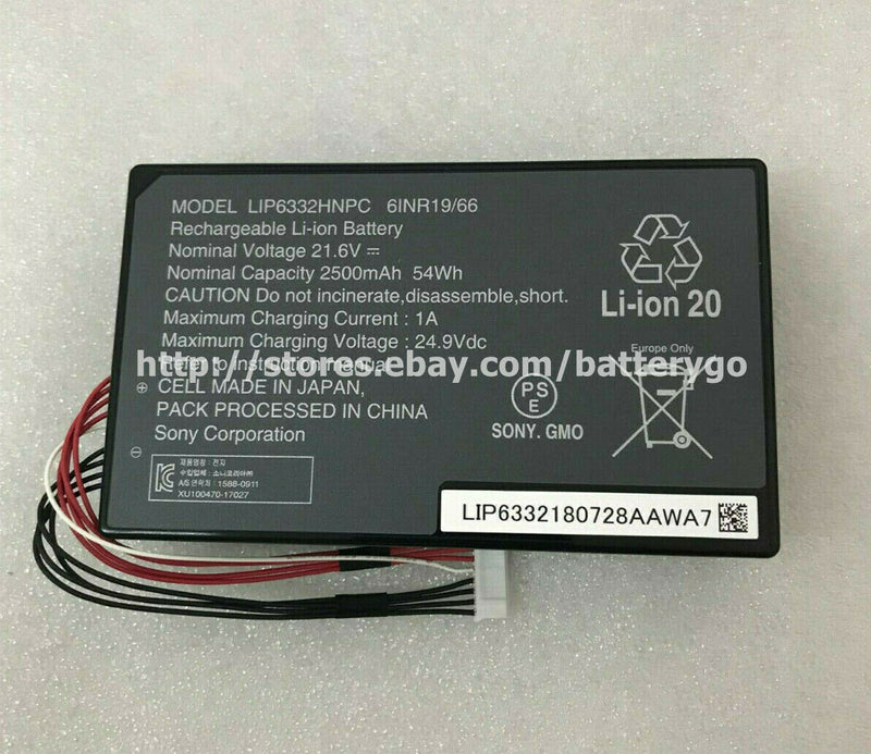 New 2500mAh 54Wh 21.6V Battery For Sony LIP6332HNPC 61NR19/66