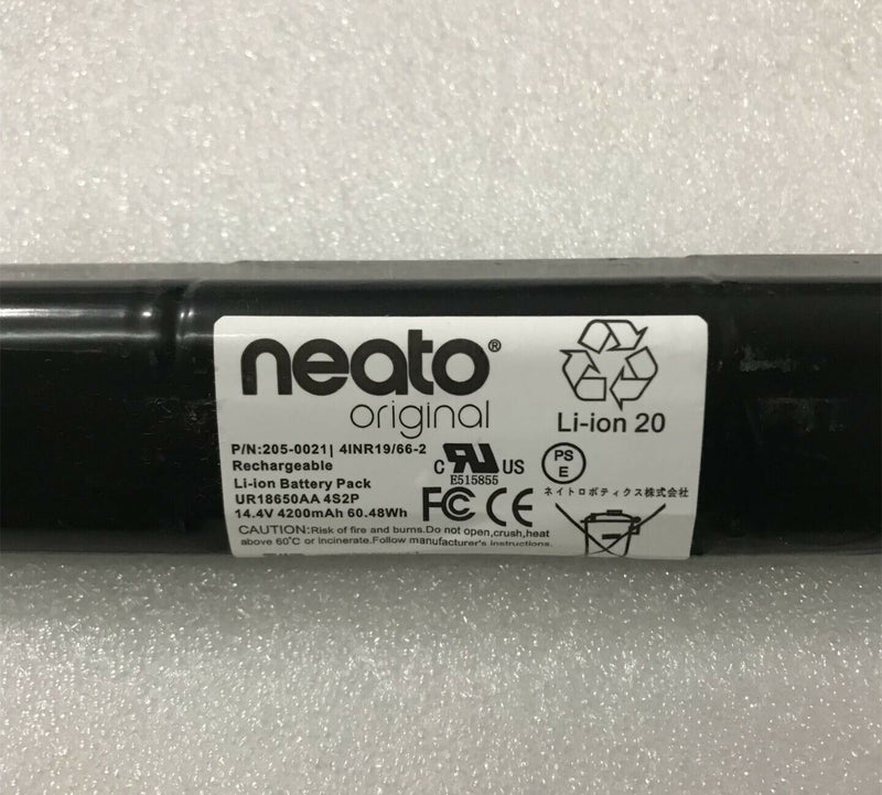 New Original 4200mAh 60.48Wh 14.4V Battery 205-0021 For Neato UR18650AA 4S2P