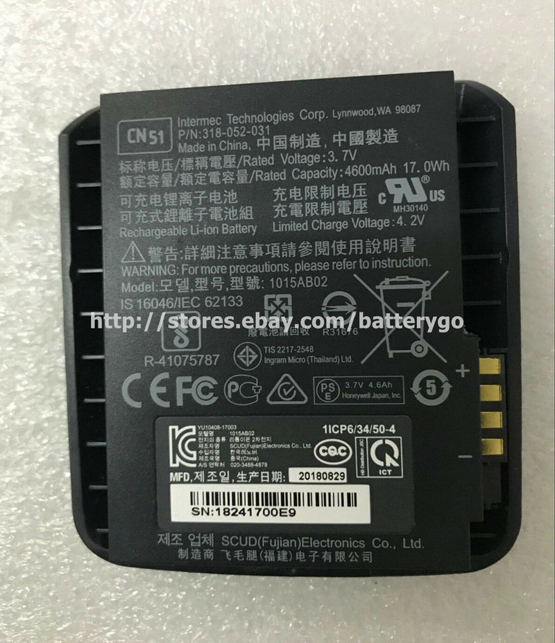 New 4600mAh 3.7V Battery 1015AB02 For Intermec CN50 CN51 AB25 AB24