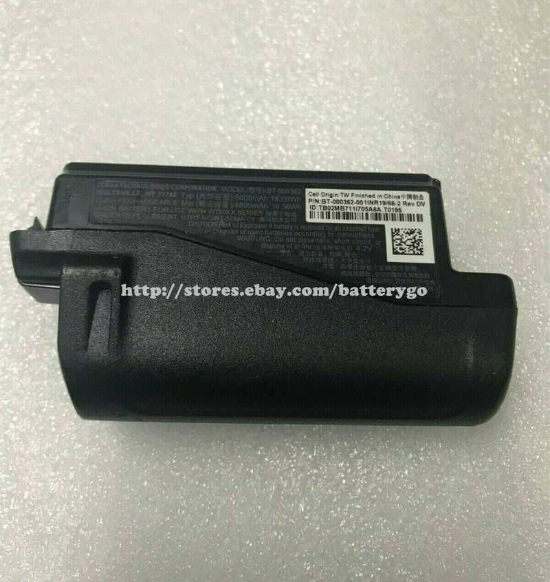 New 5000mAh 18.00Wh Battery BT-000362 For Zebra WT6000 WT60XX RS6000