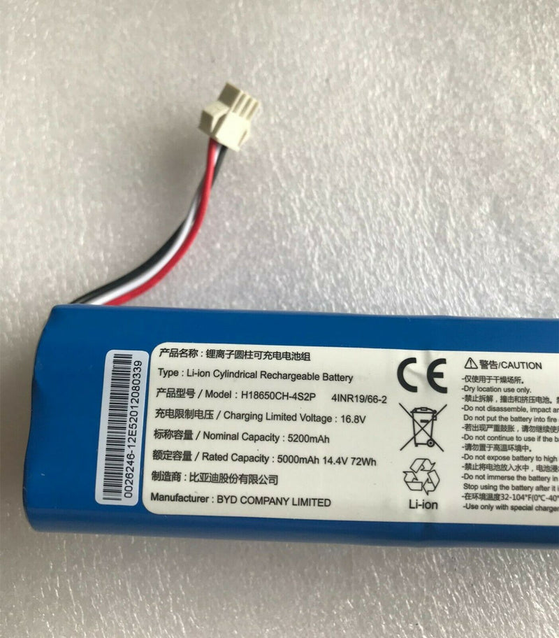New 5000mAh 72Wh 14.4V Battery H1865CH-4S2P For BYD 4INR19/66-2